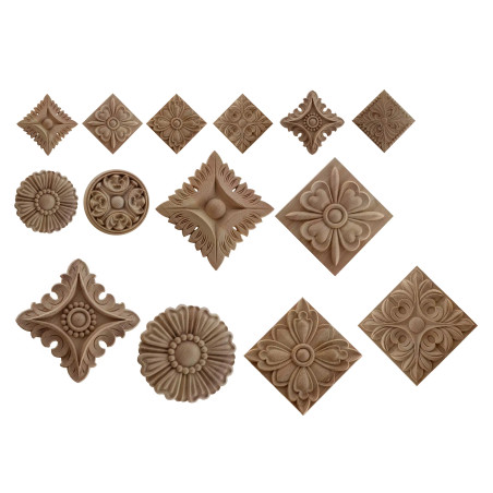 Ornamento decorativo in legno per applicazioni interne (modello