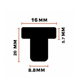 Set di 30 tappi, tamponi, paraurti in PVC (rotondi, 8,8 mm
