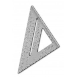Triangolo geografico e asta di misurazione (alluminio), 150 mm