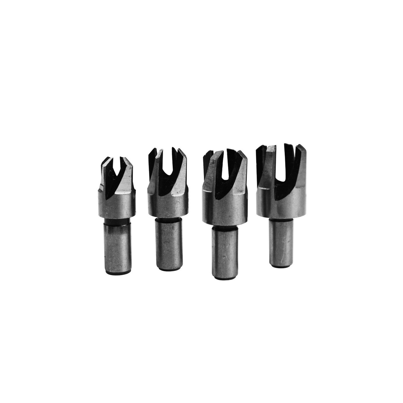 Set of plug drills for wood (4 pieces)