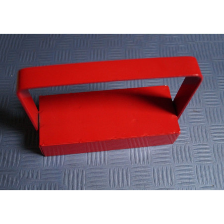 Magneethaak / haakmagneet rood XL, met grip