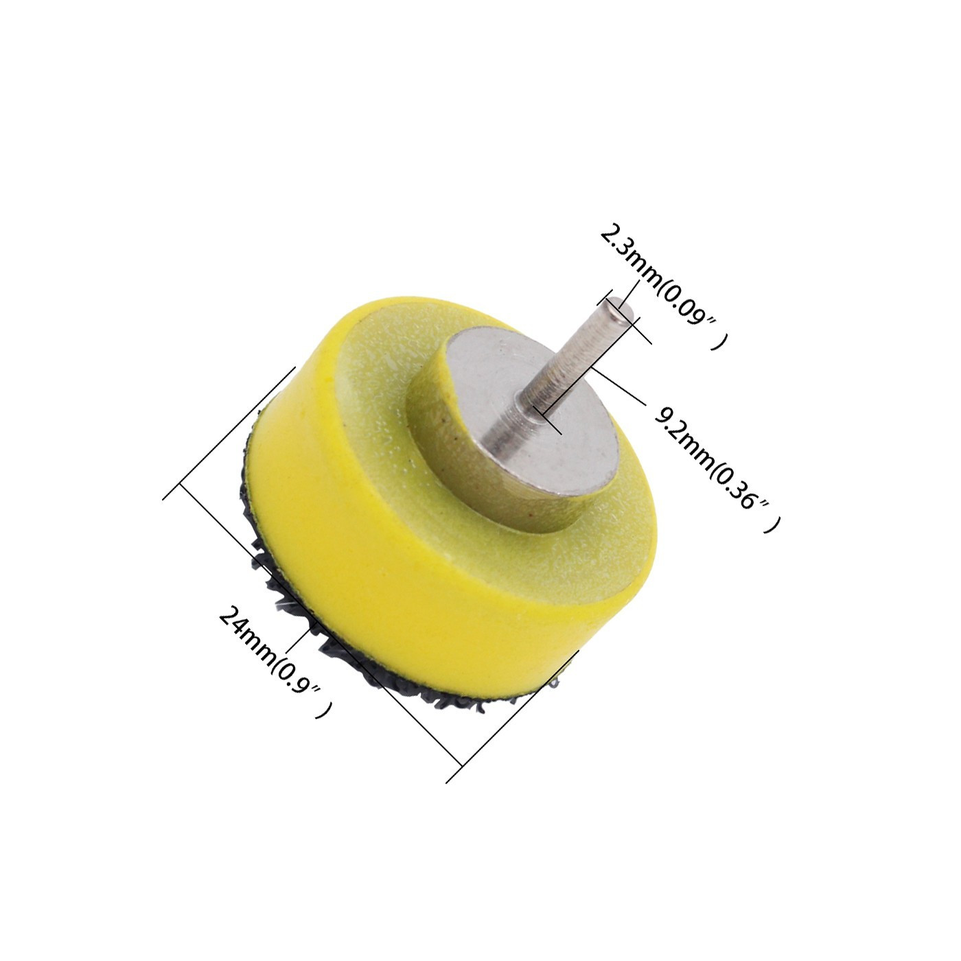 25 mm wide abrasive disc holder (hook and loop)