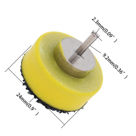 25 mm wide abrasive disc holder (hook and loop)