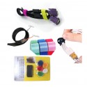 Sortiment af kabelclips, Velcro, 6 stk