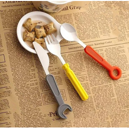 Tools cutlery set for children (fork, knife, spoon)