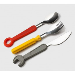 Tools cutlery set for children (fork, knife, spoon)