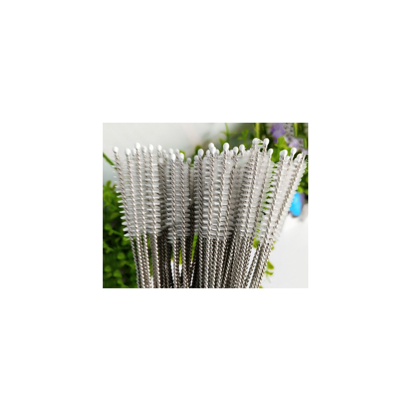 Long set of stainless steel brushes for cleaning (40 pcs)