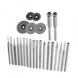 Set di mole diamantate, 25 pezzi, 3,2 mm