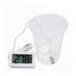 Thermometer wit LCD met sonde (voor aquarium e.d.)