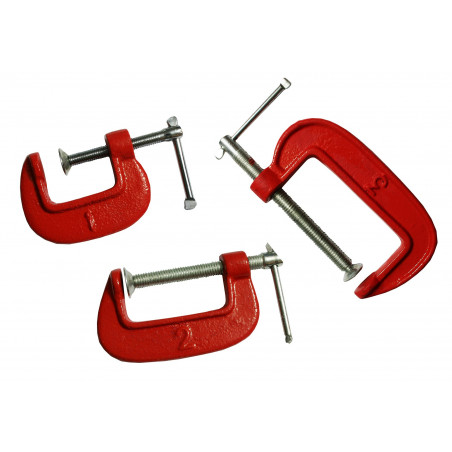 Set lijmklemmen klein (1, 2 en 3 inch)