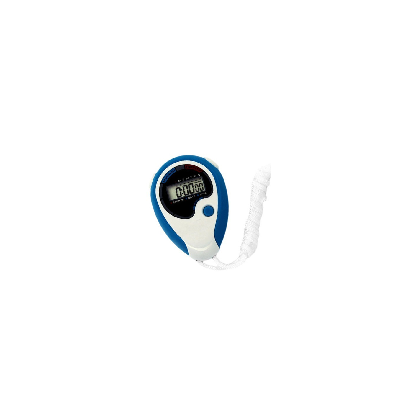 Digitalt stopur (blå/hvid, ABS-plastik)