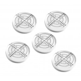 5 pieces round bubble level tool 32x7 mm white