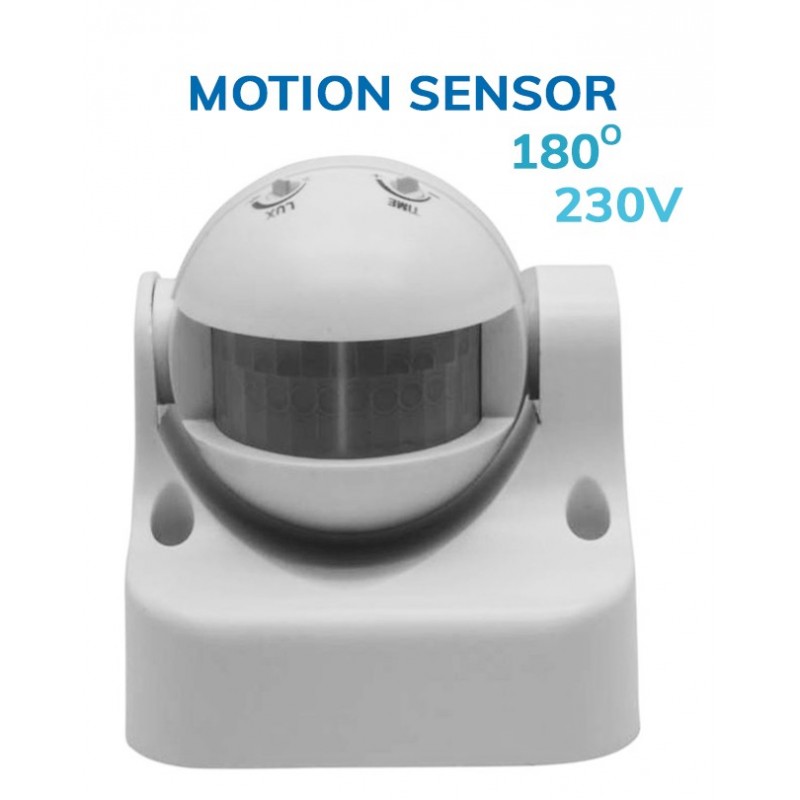Surface-mounted motion sensor (230v), white