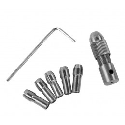 Adattatore mini pinza, mandrino per trapano (0,5-3,0 mm)