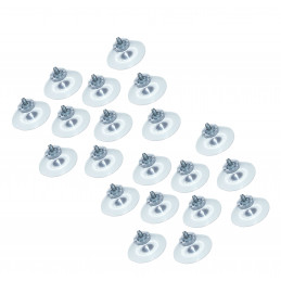 Set of 40 pvc suction cups with M6 rod (40 mm dia)