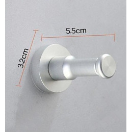 Conjunto de 10 cabides de metal, suportes de parede, pretos