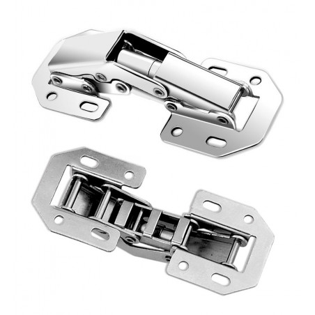 Set of 16 cabinet hinges metal (size 1: 78 mm)