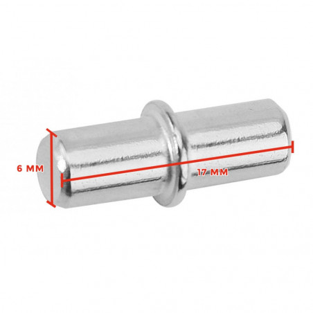 Set van 150 plankdragers, metalen pinnen, 6x17 mm Set van 150 plankdragers, metalen pinnen, 6x17 mm
