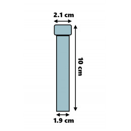 Set von 100 Reagenzgläsern aus Kunststoff (10 ml, Polystyrol