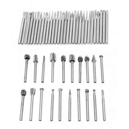 Set von 50 (dremel) Diamant- und Mikrofräser 3,2 mm Set von 50 (dremel) Diamant- und Mikrofräser 3,2 mm
