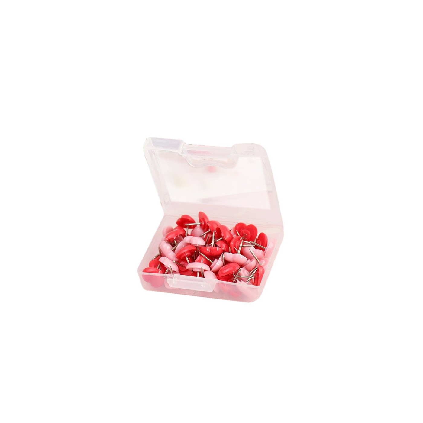 Juego de pasadores de corazón: rosa y rojo, 240 piezas - 1 Juego de pasadores de corazón: rosa y rojo, 240 piezas - 1