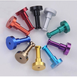 Set of 10 metal clothes hooks, colorful mix!