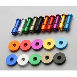 Sada 10 kovových háčků na oblečení, barevný mix!