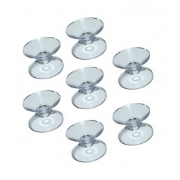 Set of 100 pvc suction cups double (20 mm)