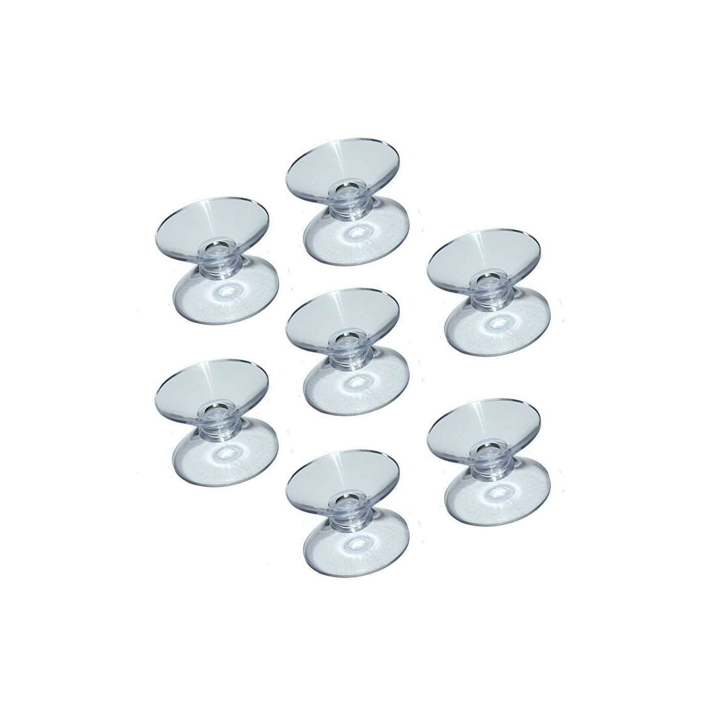 Set of 100 pvc suction cups double (20 mm)