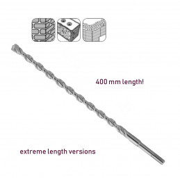 Broca para hormigón SDS-plus 16x400 mm, extra larga