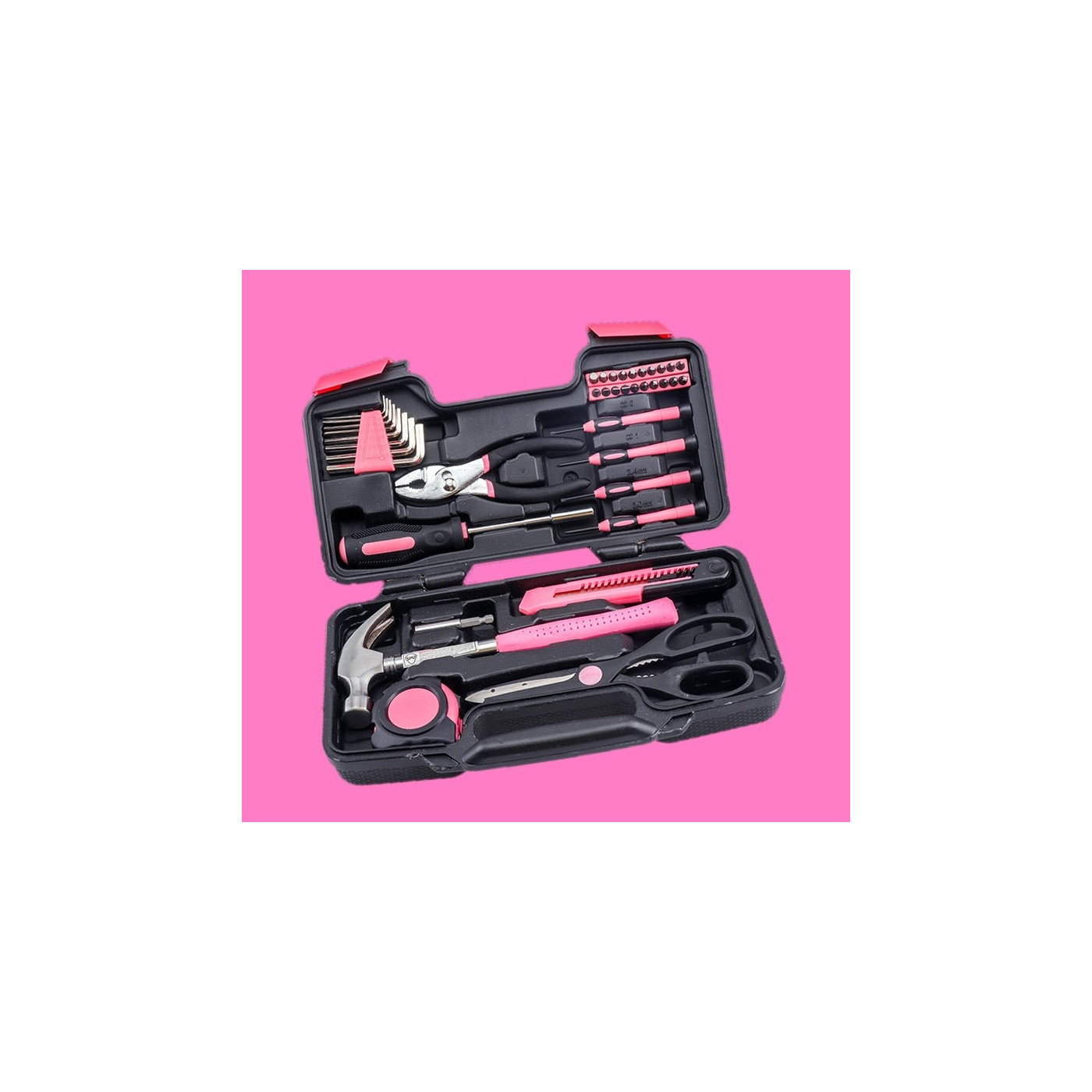Zestaw narzędzi damskich w walizce (39 sztuk)