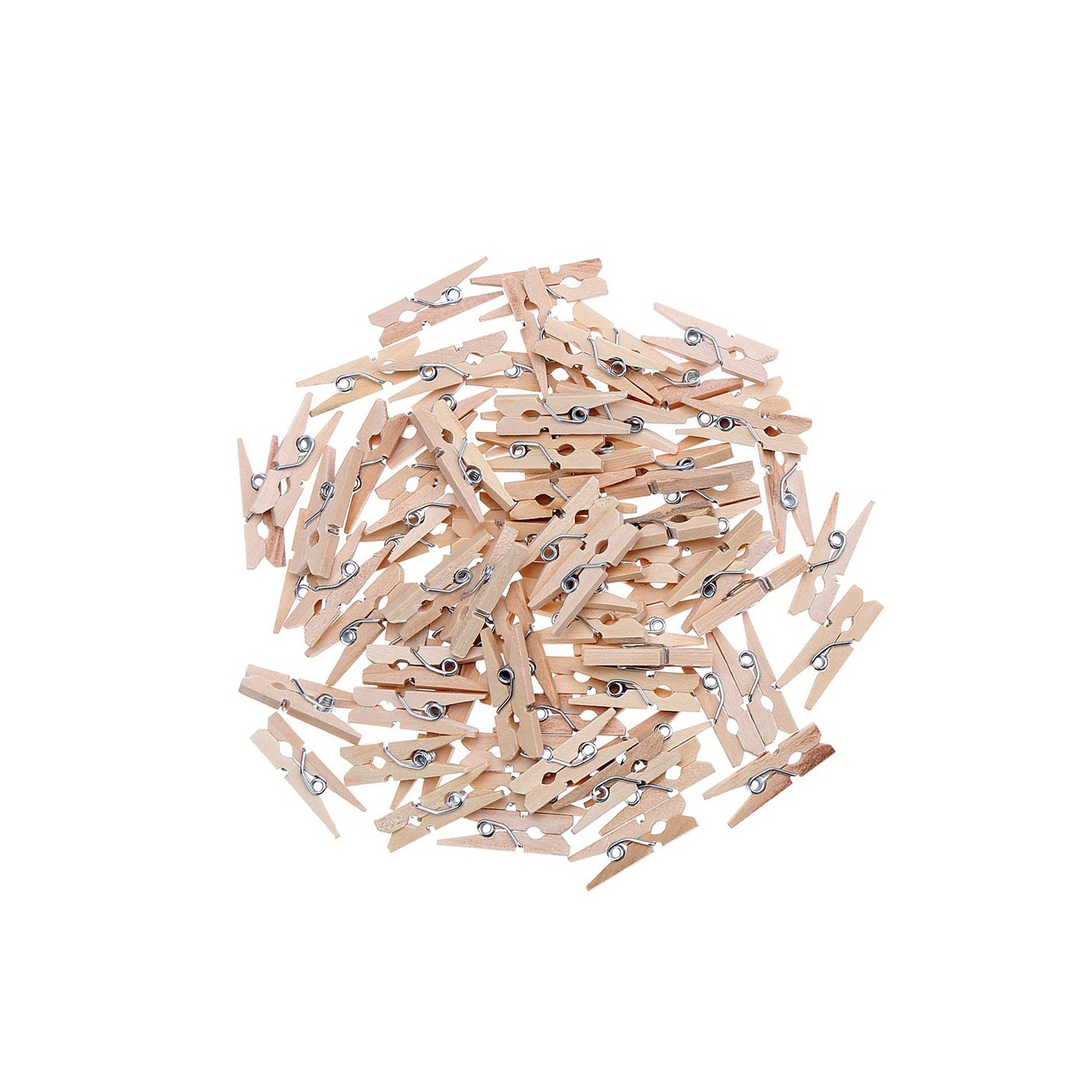Set of 250 micro clothes pins (25 mm, wood) - 1 Set of 250 micro clothes pins (25 mm, wood) - 1