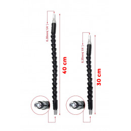 Flexible hex bits extension set (30+40 cm)