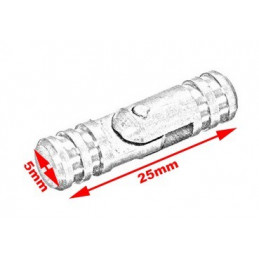 Sada 40 skrytých pantů 5x25 mm, černá