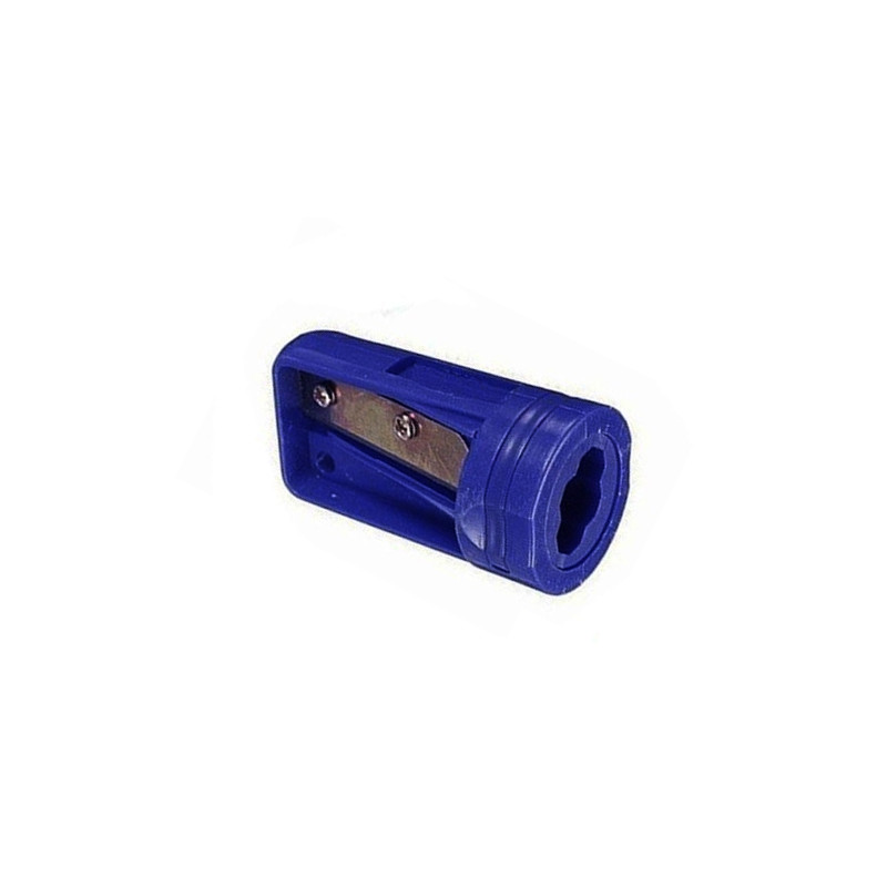 Carpenters pencil sharpener blue