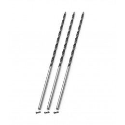 Set of 3 extra long wood drill bits (6x300 mm)