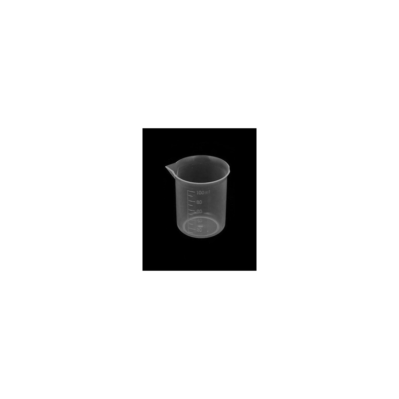 Lot de 30 petits verres doseurs (100 ml, transparent, PP, pour