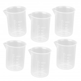 Juego de 30 mini tazas medidoras (50 ml, transparente, PP, para