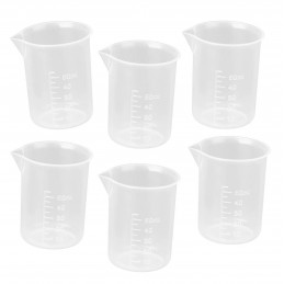 Set of 30 mini measuring cups (50 ml, transparent, PP, for frequent use)  - 1