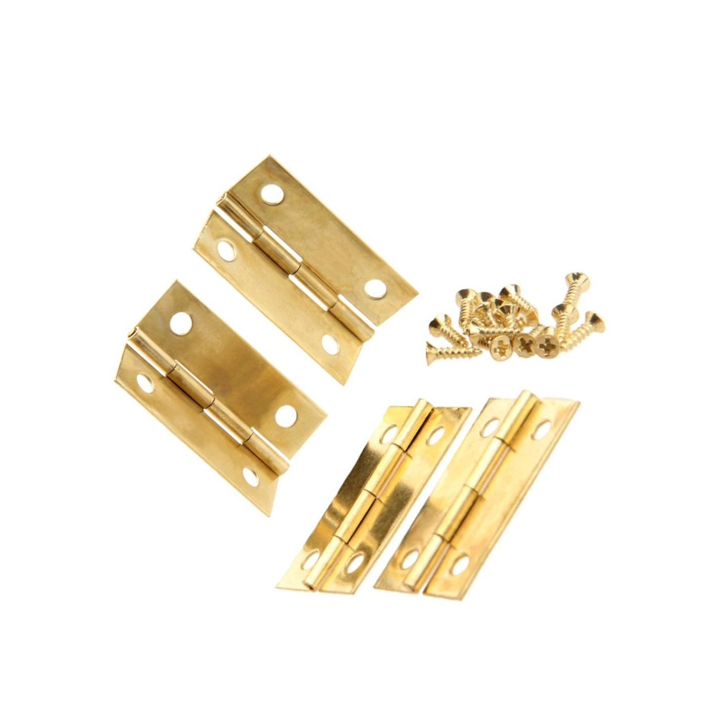 Set von 16 Scharnieren, Gold, 34x22 mm