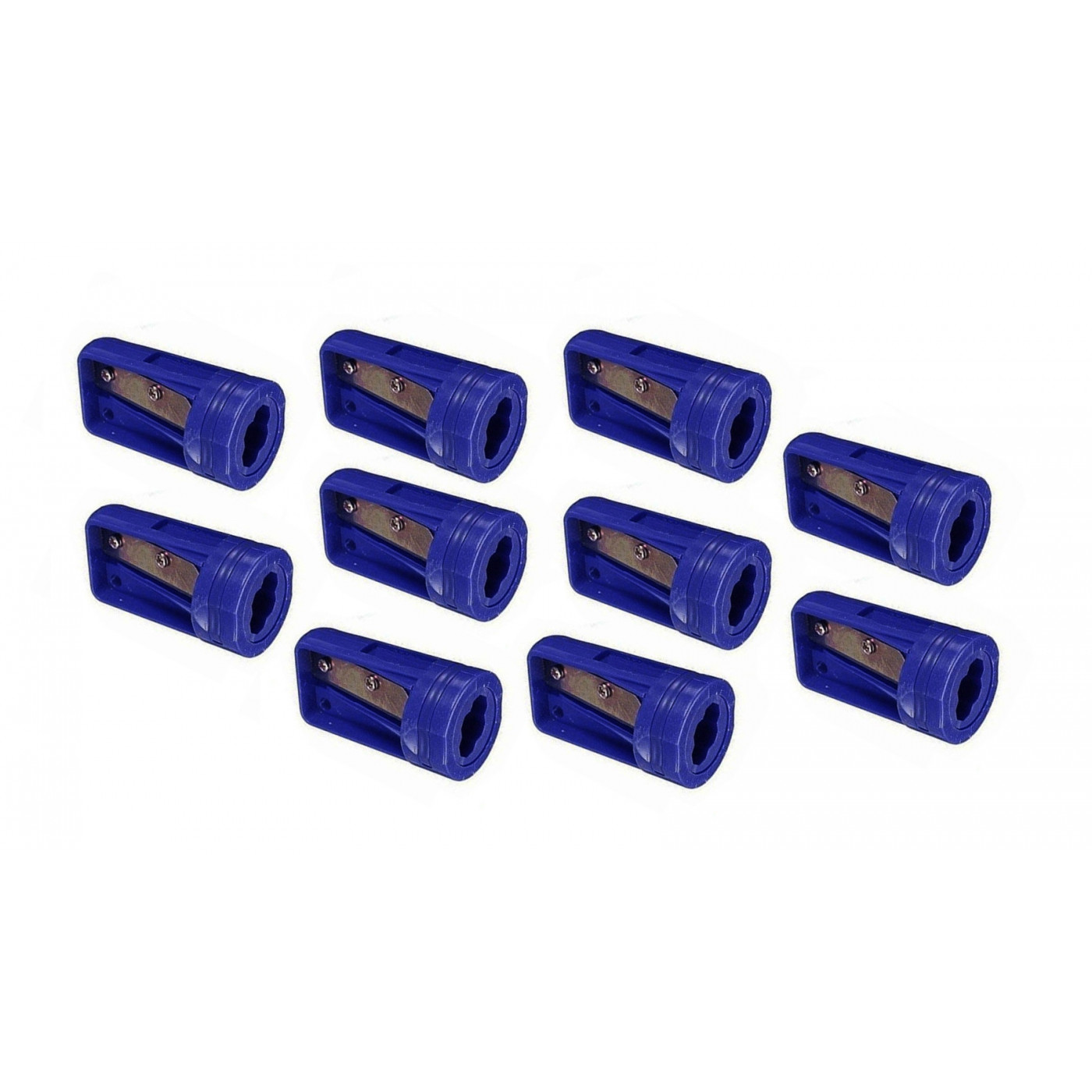 Set von 10 Spitzers für Zimmermannsbleistift, blau