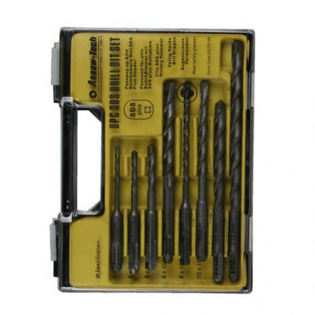 SDS-PLUS set concrete drills (8 pcs) in box