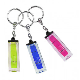 Porte-clés avec niveau à bulle (violet)
