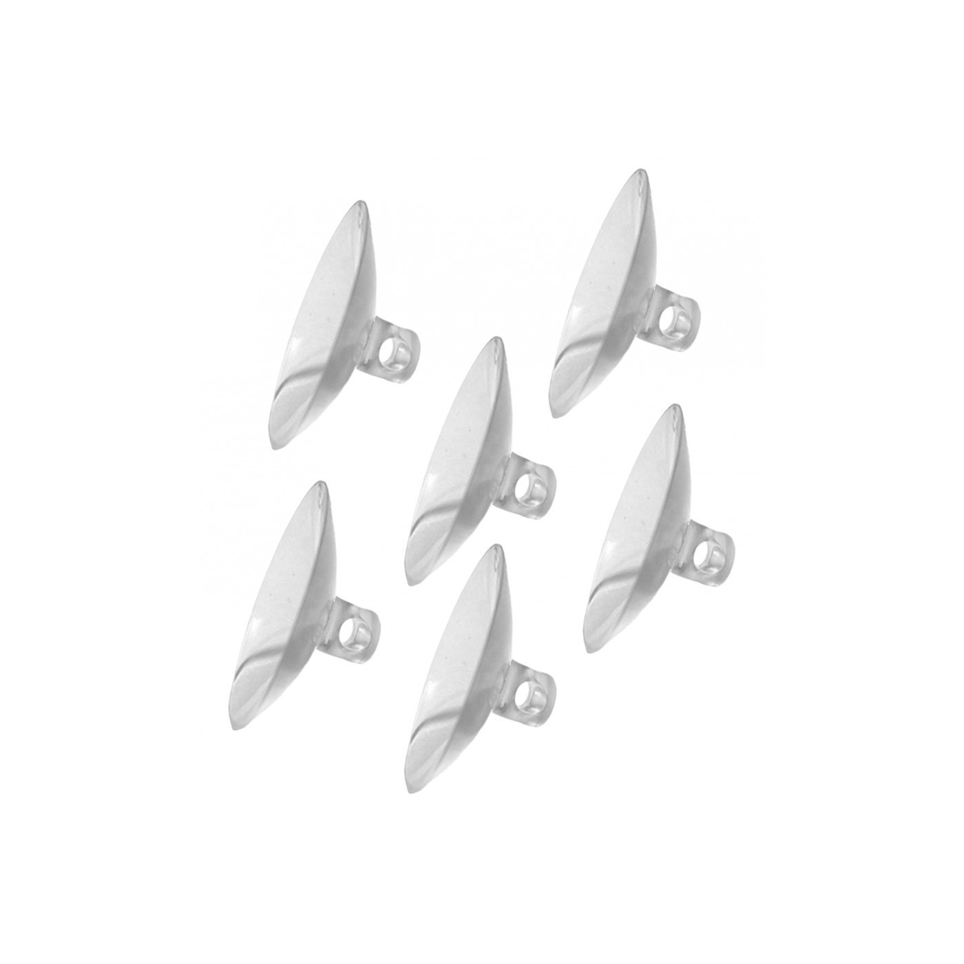 Set of 60 rubber suction cups hole, 30 mm