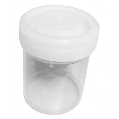 Set van 50 plastic potjes (120 ml) met schroefdoppen Set van 50 plastic potjes (120 ml) met schroefdoppen
