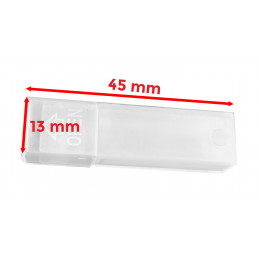 Sada 50 malých plastových skladovacích tub (13x45 mm)