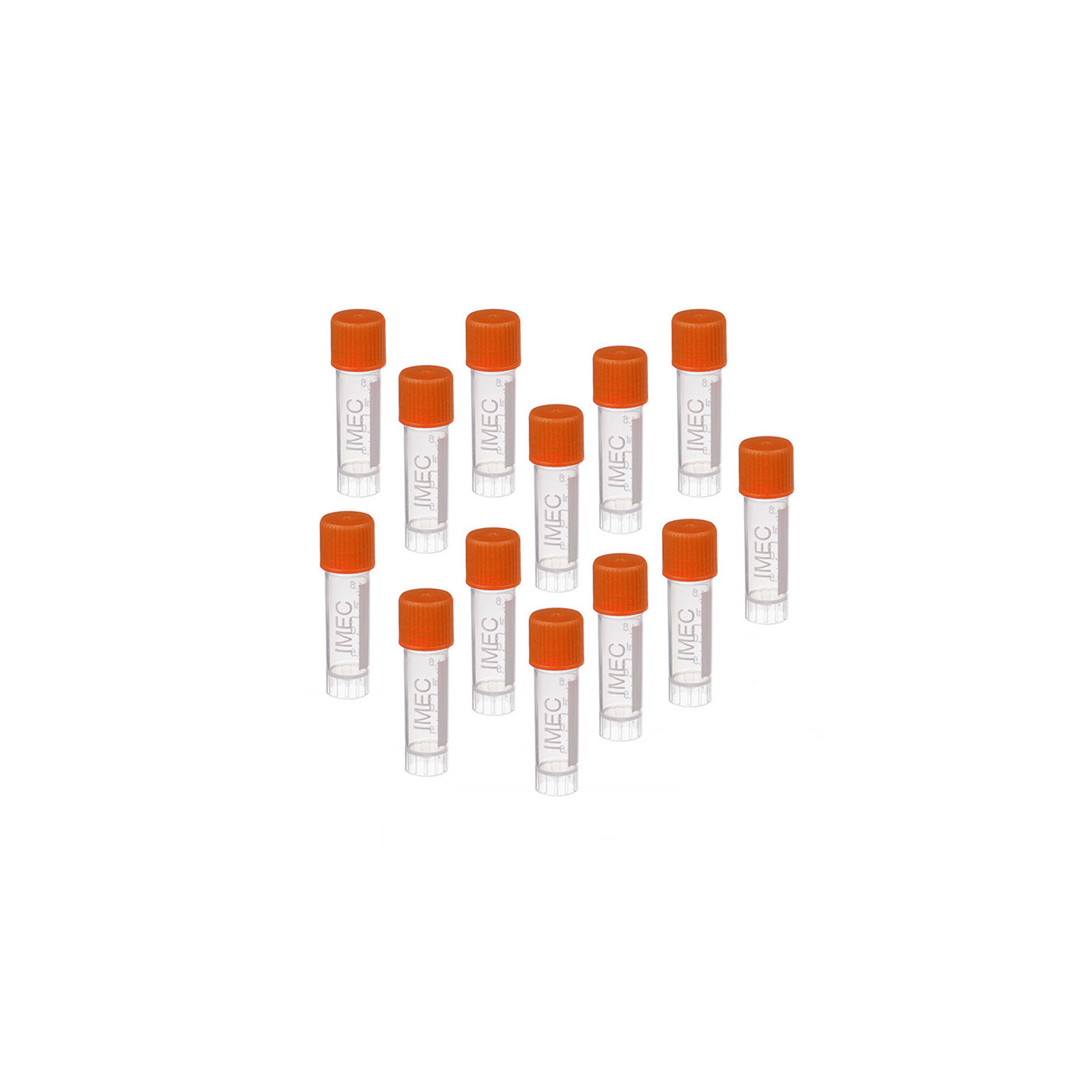 Set van 100 reageerbuisjes (1.8 ml, met schroefdop)