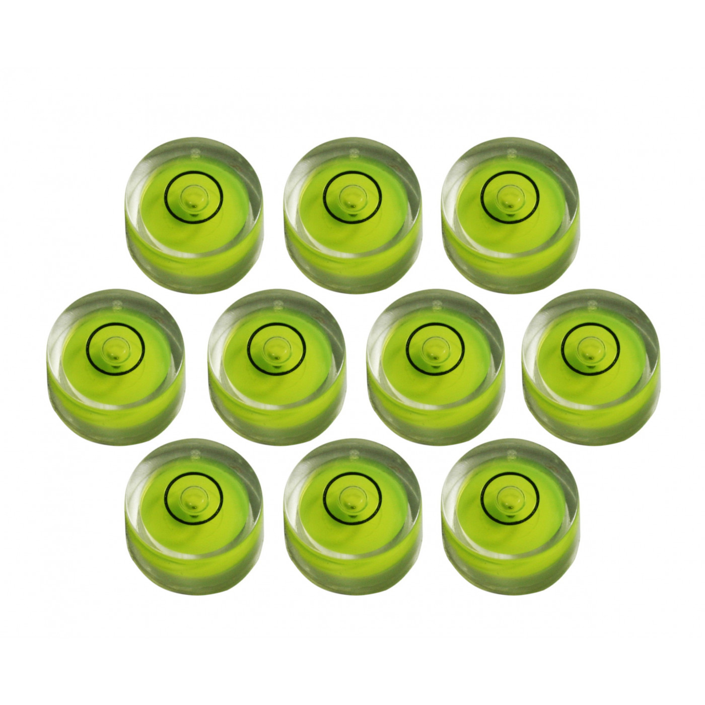 Set von 10 mini Wasserwaagen, Größe 3 (12x6 mm)