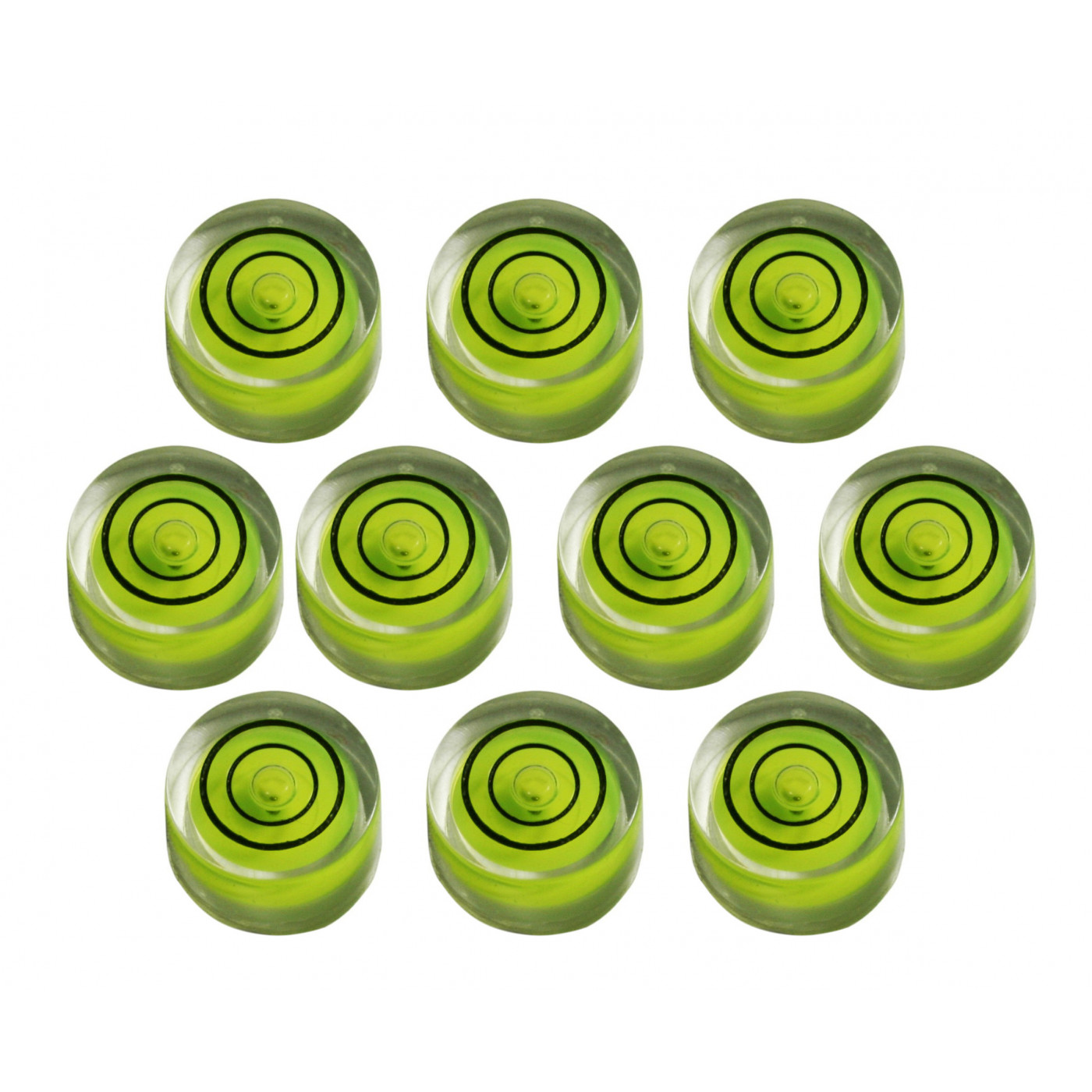 Set von 10 mini Wasserwaagen, Größe 3 (20x9 mm) - 1 Set von 10 mini Wasserwaagen, Größe 3 (20x9 mm) - 1