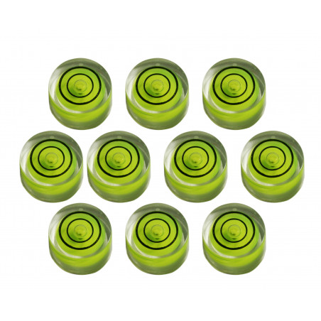 Set von 10 mini Wasserwaagen, Größe 3 (20x9 mm) - 1 Set von 10 mini Wasserwaagen, Größe 3 (20x9 mm) - 1